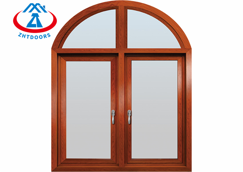 Sound Insulation Tempered Glass Aluminium Swing Window