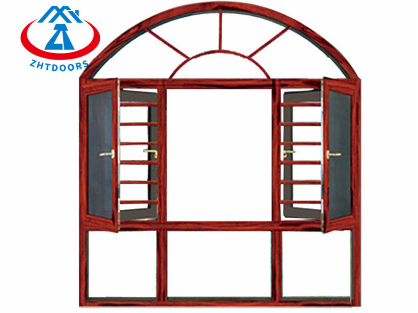 Sound Insulation Tempered Glass Aluminium Swing Window