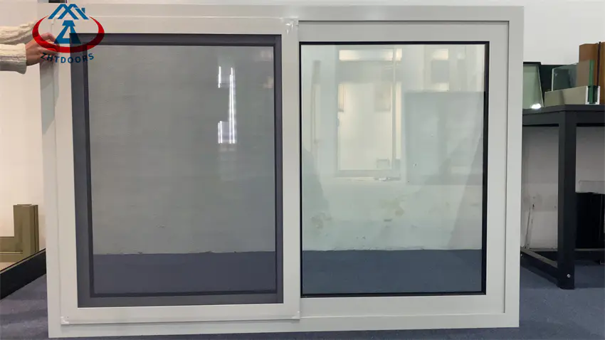 Aluminum Sliding Double Glazed Window With Cyclone