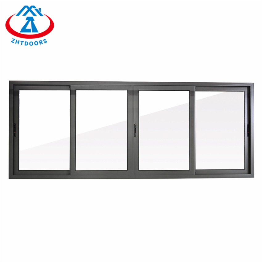 Champagne Color Aluminum Sliding Window Sliding Glass