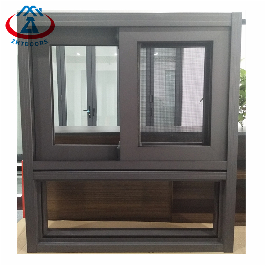 Double Glazed 3 Tracks Sliding Window Aluminium Sliding Window