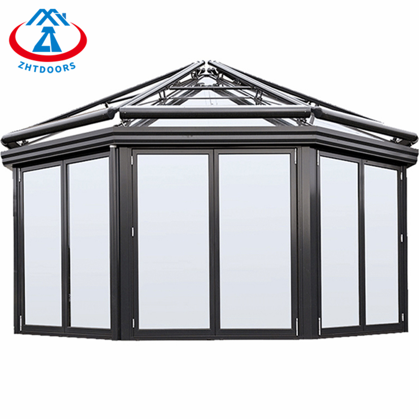 Factory Customized Popular Security Slim Frames Black Aluminium Sliding Window