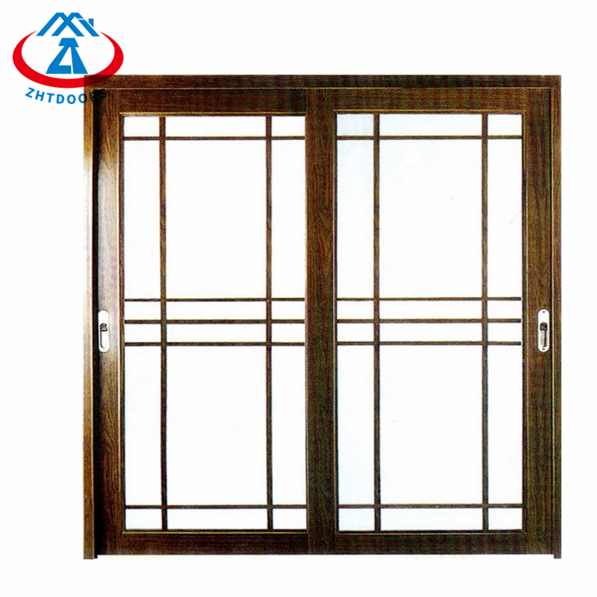 Factory Modern House Latest Grill Design Wood Aluminium Sliding Window