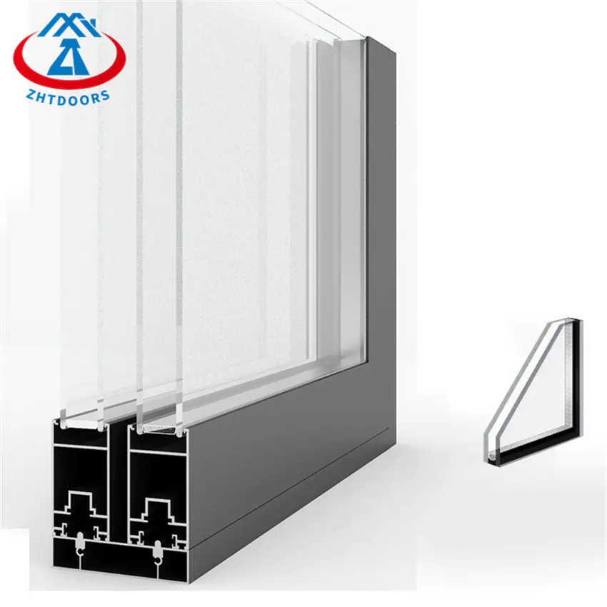 High Quality Office Outward Open Double Glazing Aluminium Sliding Window