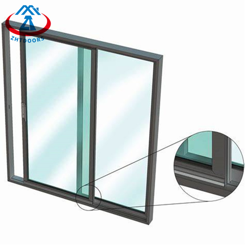 Low Price Hurricane Proof Aluminium Frame Tempered Sliding Window