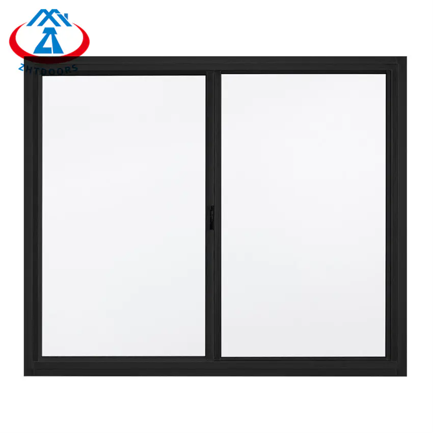 Matt Black Aluminum Frame Certification Sliding Window