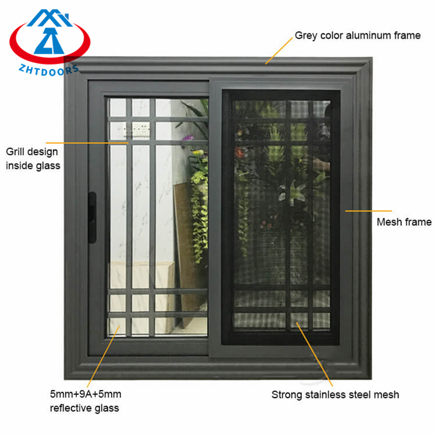 Most Popular Hot Sale High Quality Simple Design Aluminium Sliding Window