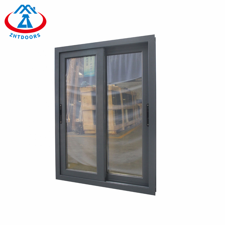 Open Out White Black Aluminum Frame Simple Design Sliding Window
