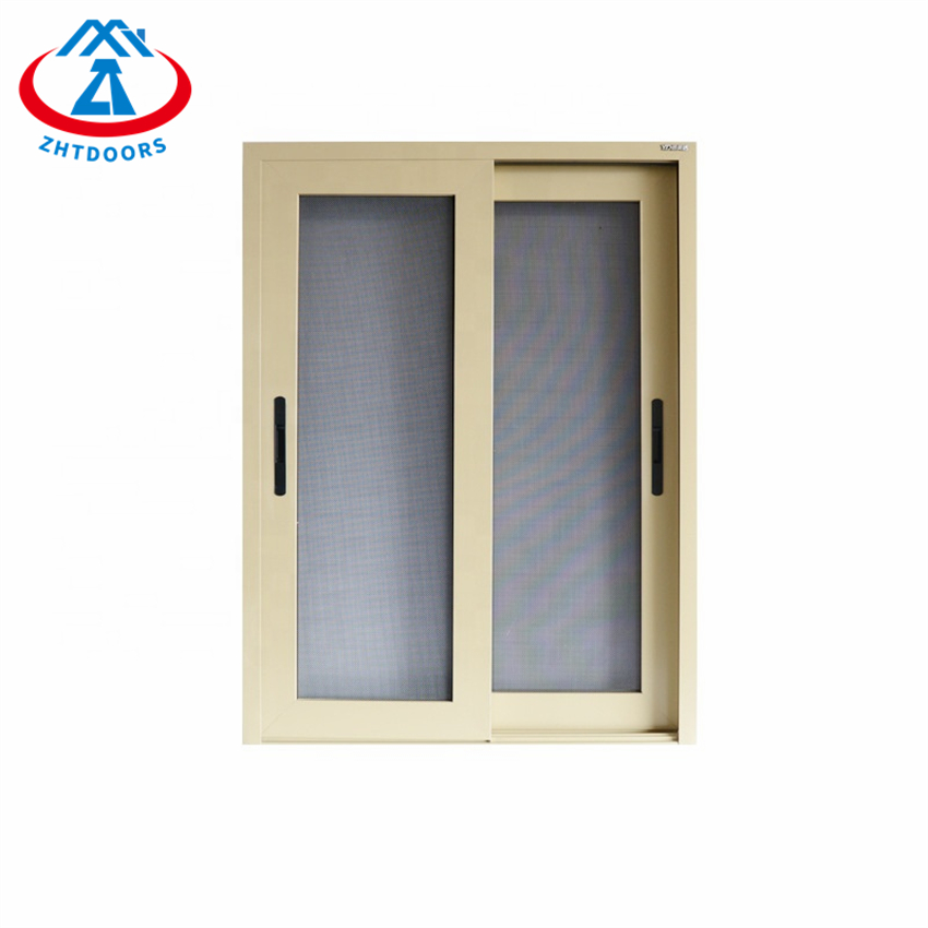 Open Out White Black Aluminum Frame Simple Design Sliding Window