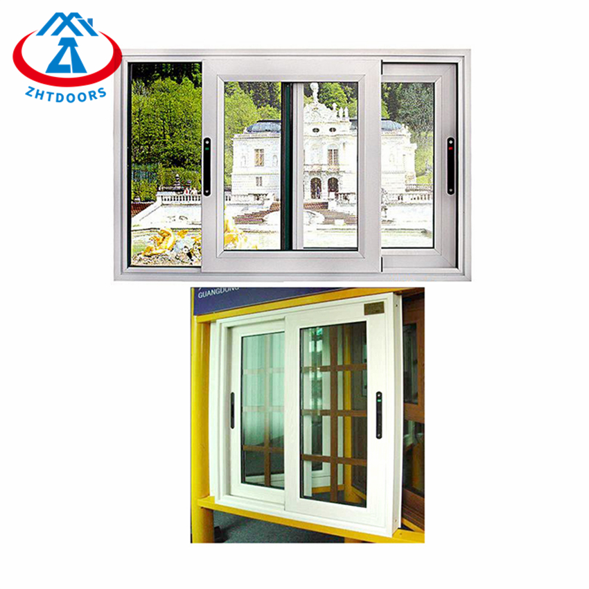 Waterproof Anod Aluminum Frame Doubl Glaze Glass Sliding Window