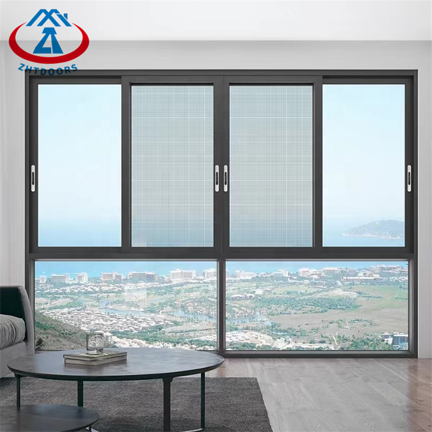 Australian Standard Window Doors Double Glass Aluminium Sliding Window