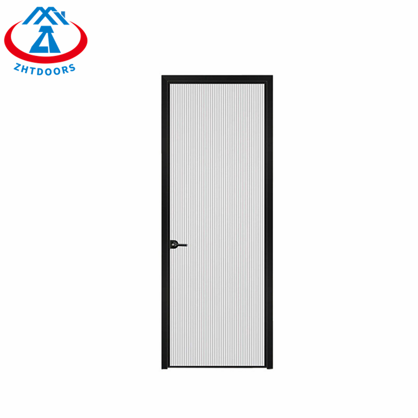 Aluminum Alloy Flush Bathroom Door Toilet Glass Door