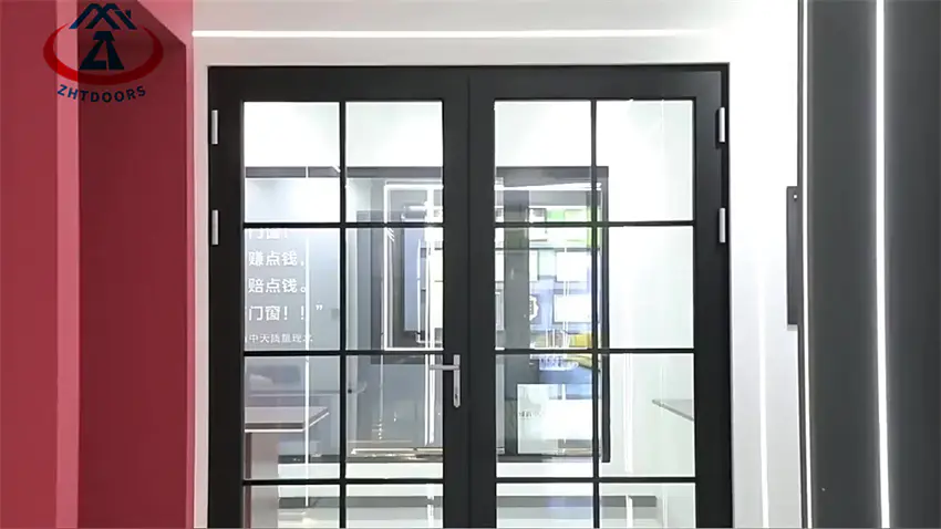 Aluminum Comercial Doors Double Leaf Aluminium Door Aluminium Swing Door