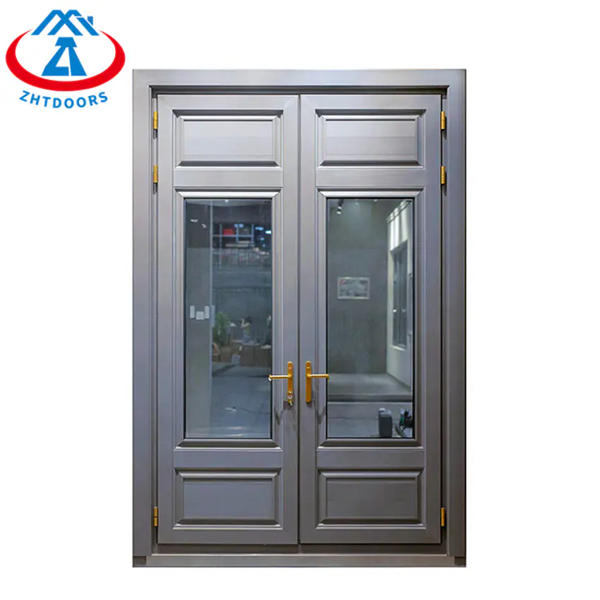 Aluminum Front Door Double Entry  Aluminium Swing Door