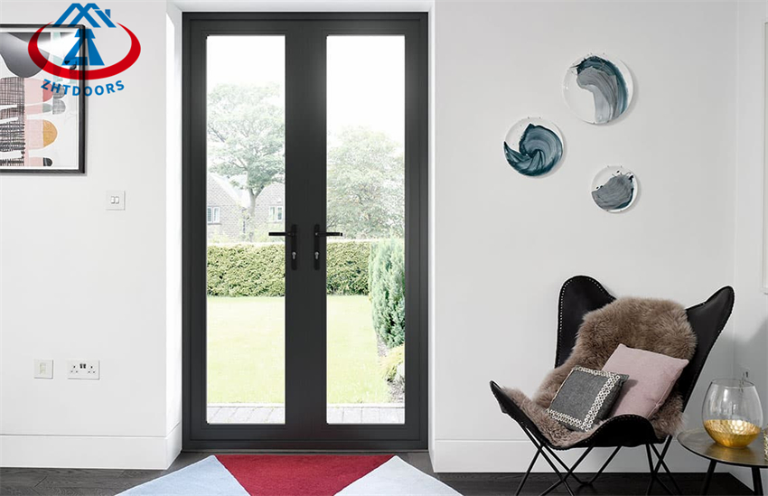 Aluminum Single Double Swing Door Double Aluminium Swing Door
