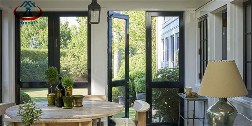 Aluminum Single Double Swing Door Double Aluminium Swing Door
