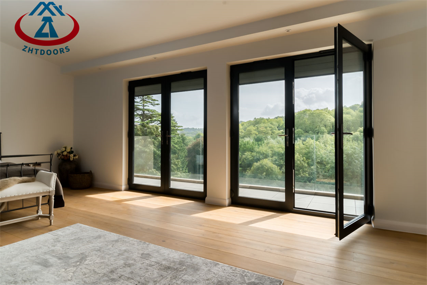 Aluminum Single Double Swing Door Double Aluminium Swing Door