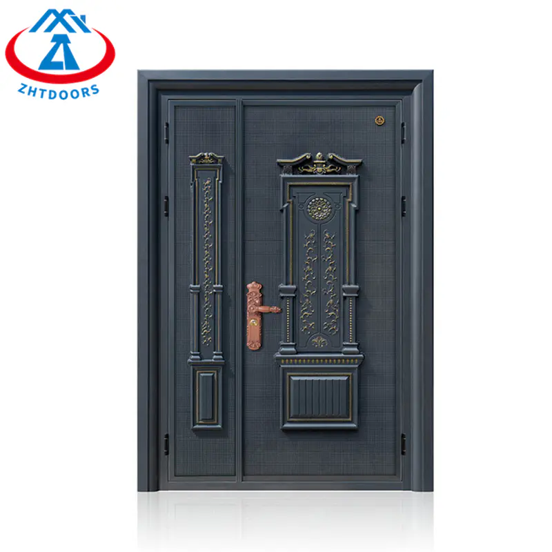 Cast Aluminum Exterior Door Home Swing Door