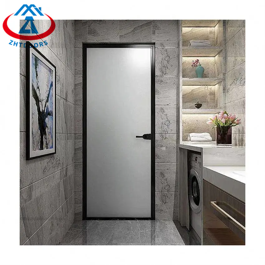 Cheap Price Waterproof Single Casement Door Tempered Aluminium Swing Door