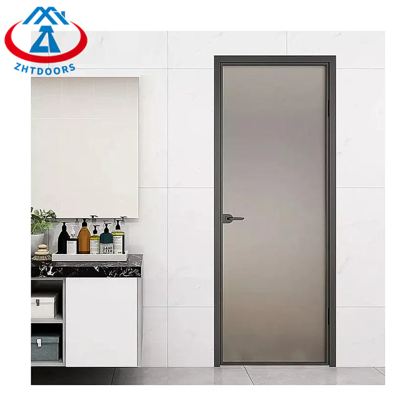 Cheap Price Waterproof Single Casement Door Tempered Aluminium Swing Door