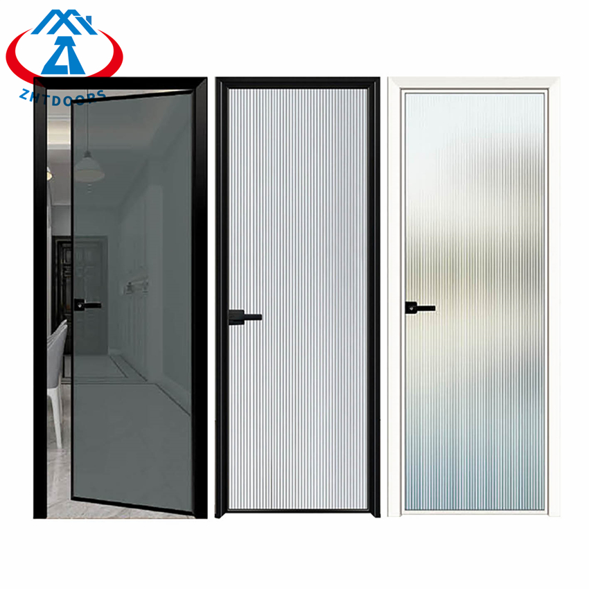 China Supplier Aluminium Toilet Door Modern Bathroom Swing Door