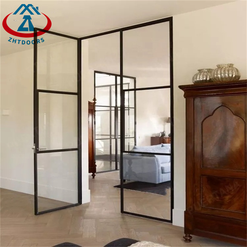 Double Front Door Exterior Sliding Shop Front Double Aluminium Swing Door