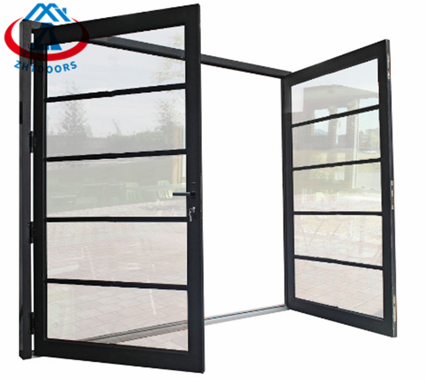 Modern Design Aluminum Double Swing Door