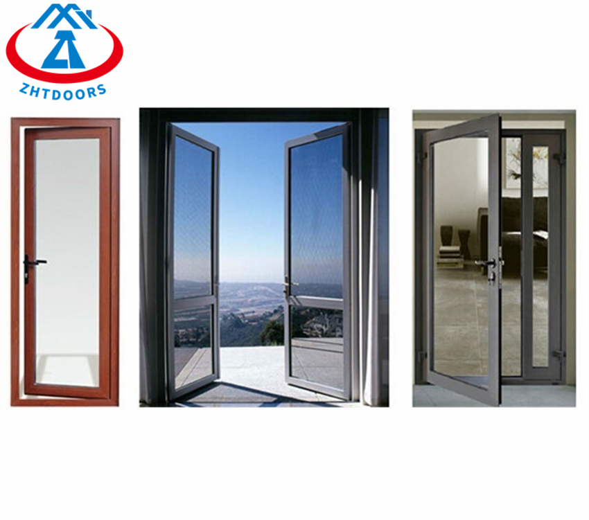 Modern Design Aluminum Double Swing Door