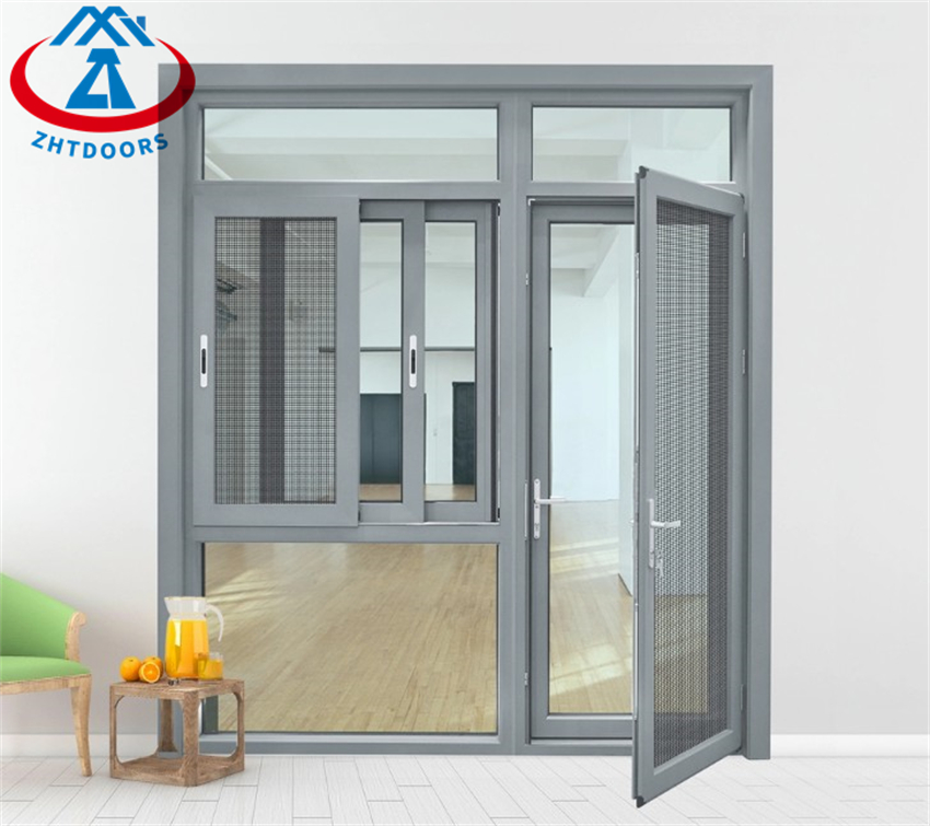 Modern Design Aluminum Double Swing Door