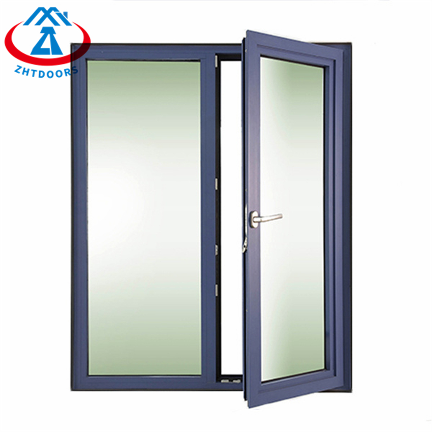Entry Door Thermal Break Aluminium Double Pane Swing Door