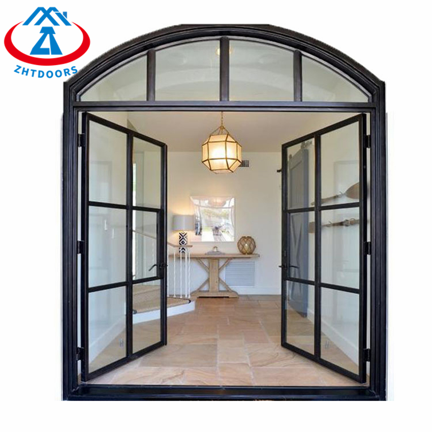 European Standard Double Panels Swing Style Aluminium Swing Door