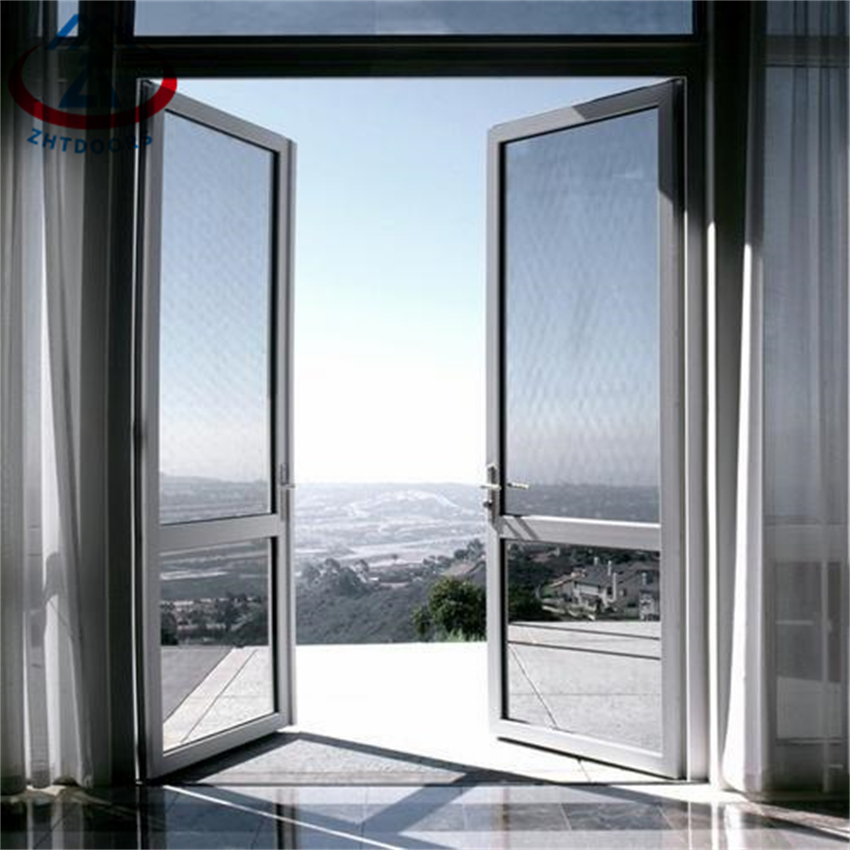 Factory Price Thermal Break Aluminium Swing Doorr Double Glass
