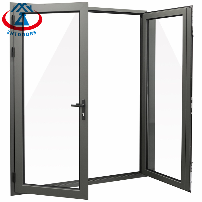 Factory Price Thermal Break Aluminium Swing Doorr Double Glass
