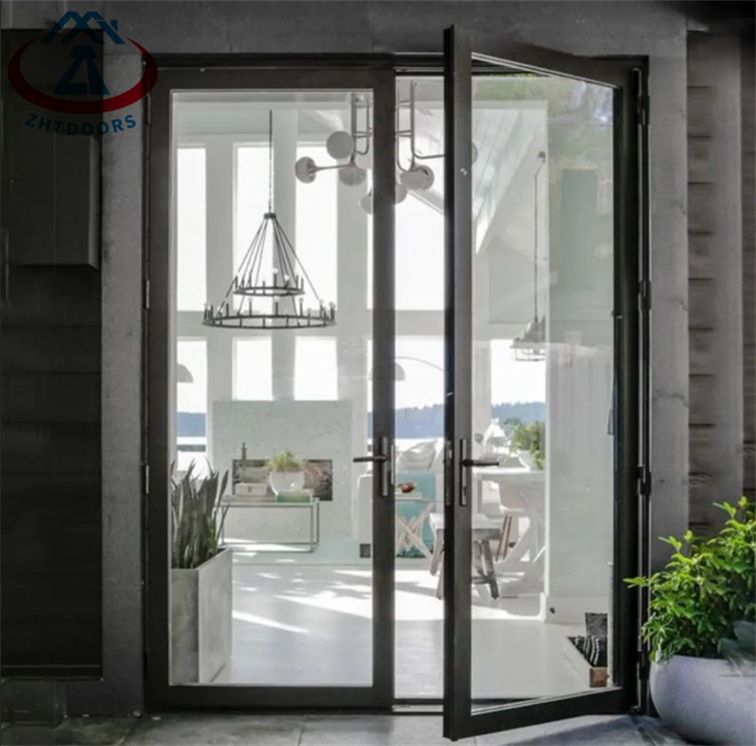 Factory Price Thermal Break Aluminium Swing Doorr Double Glass