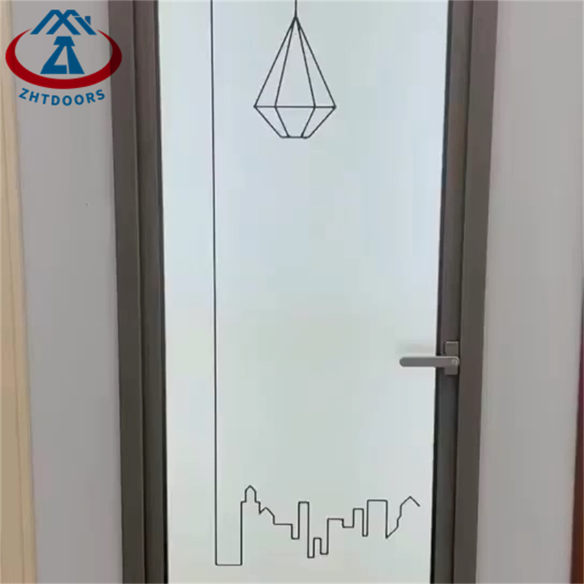 Factory Wholesale Price Entry Aluminum Bathroom Double Swing Door