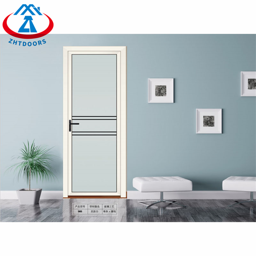 Factory Wholesale Price Entry Aluminum Bathroom Double Swing Door