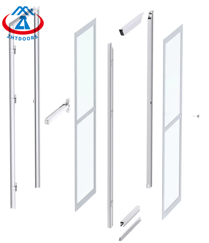 For Aluminium Corner And Building White Profil Aluminium Swing Door