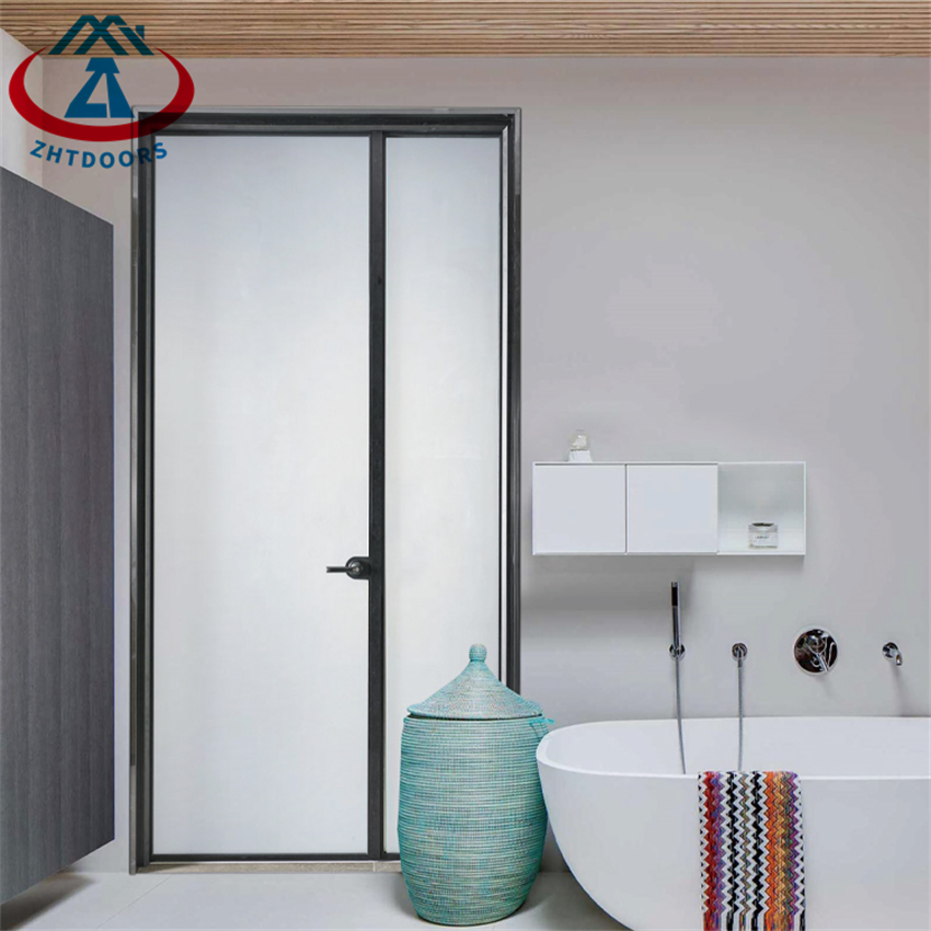 Frameless Commercial Aluminum Stainless Steel Hinge Single Swing Door