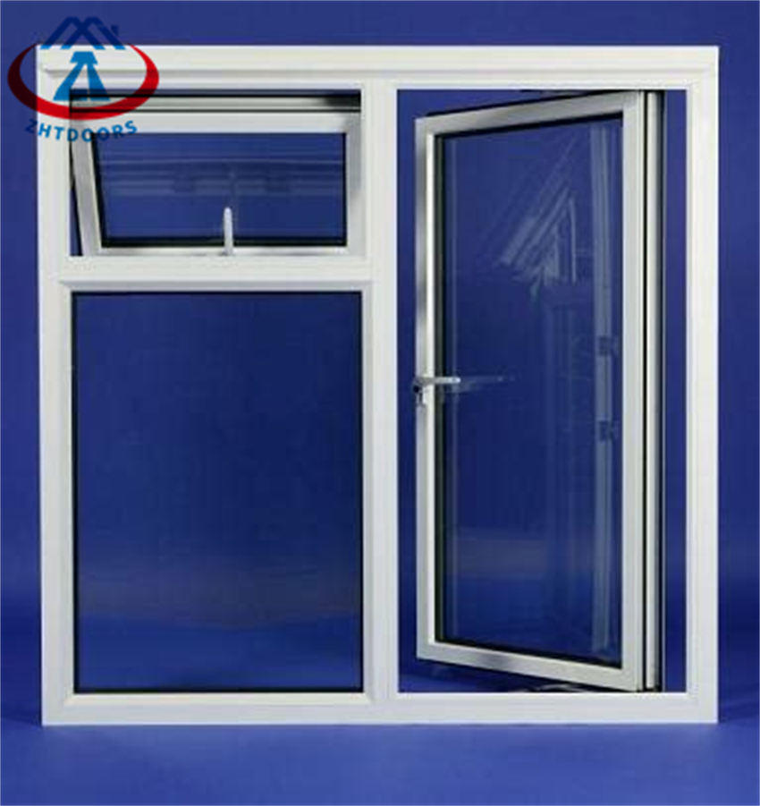 Grey Color Aluminum Interior Swing Doors Double Glass