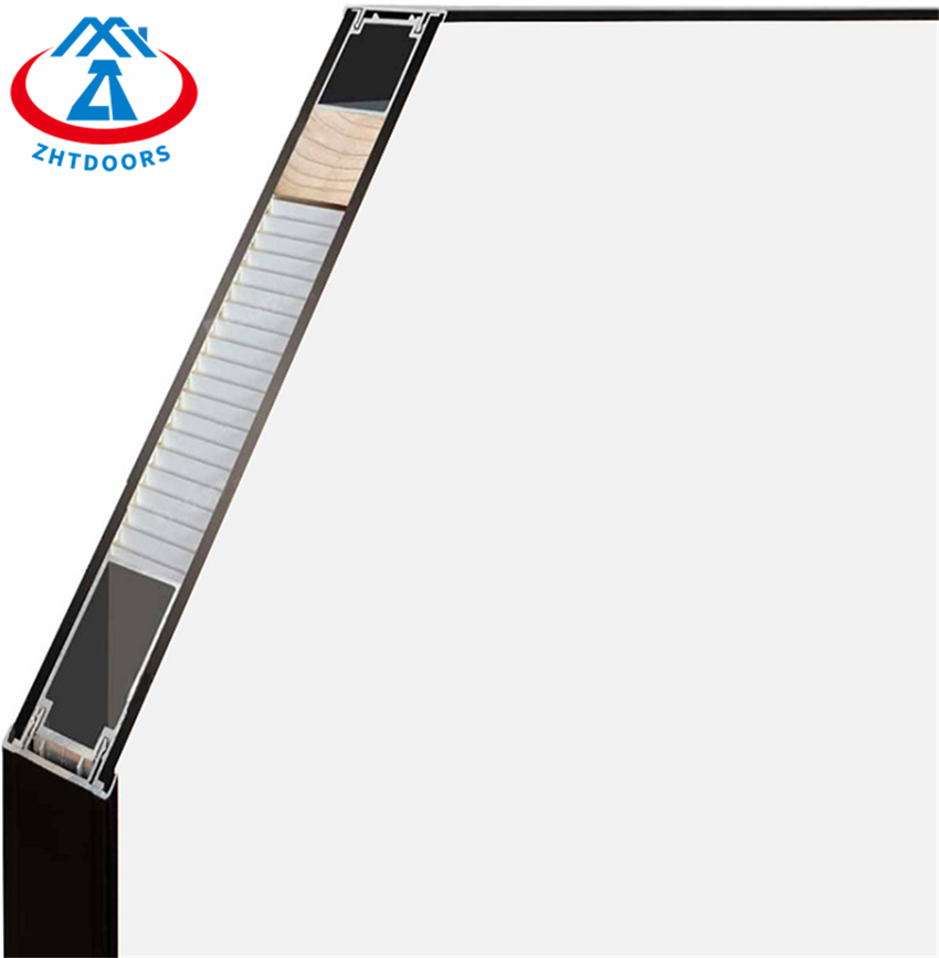 High Quality Fire Prevention Wooden Doors Explosion-proof Aluminium Swing Door