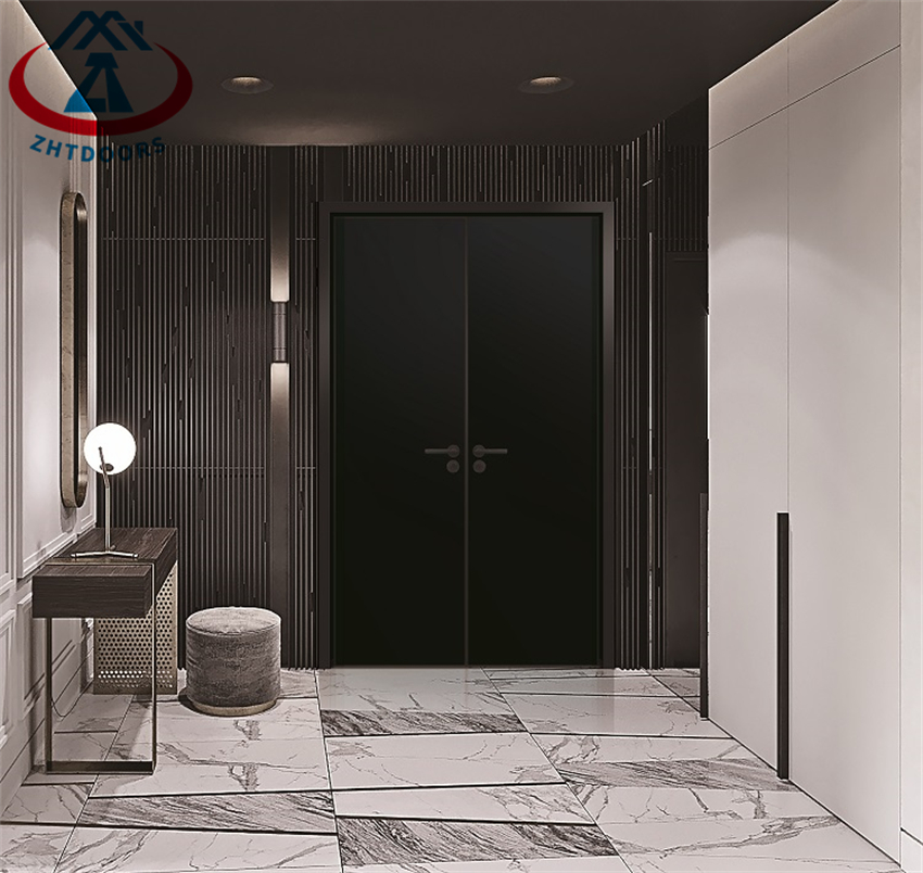 High Quality Fire Prevention Wooden Doors Explosion-proof Aluminium Swing Door