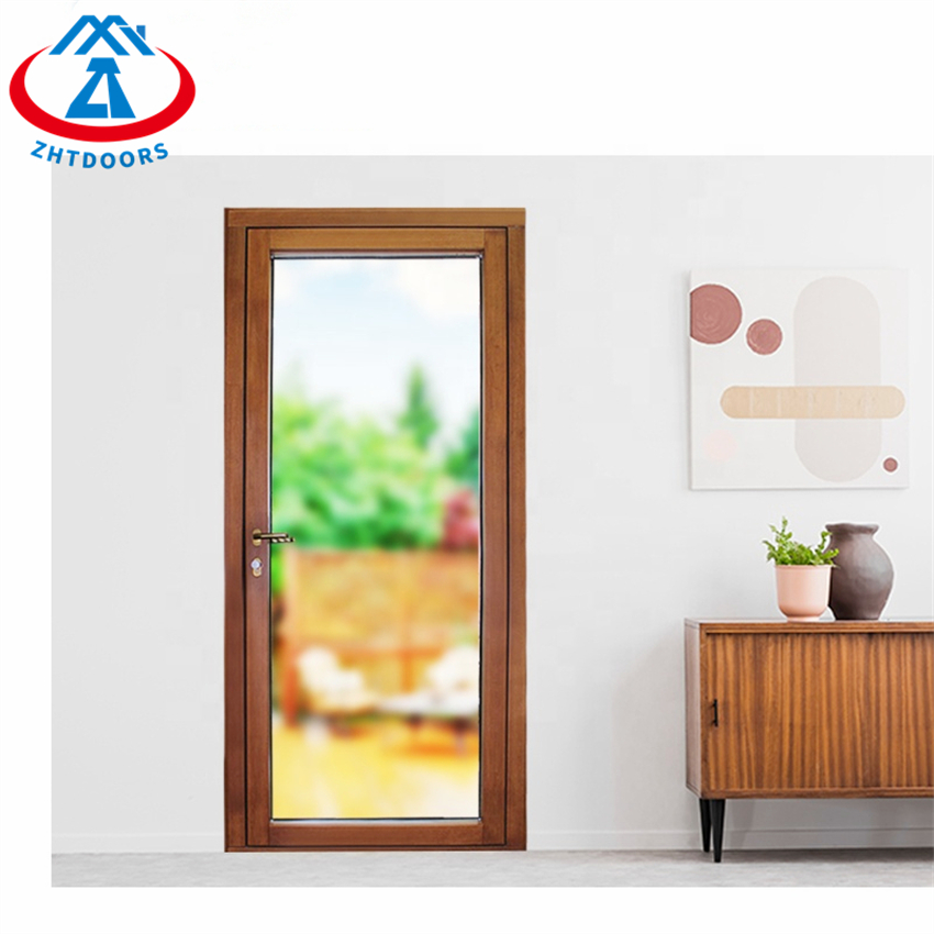Hot Sale Aluminum Sectional Design Glass Swing Door