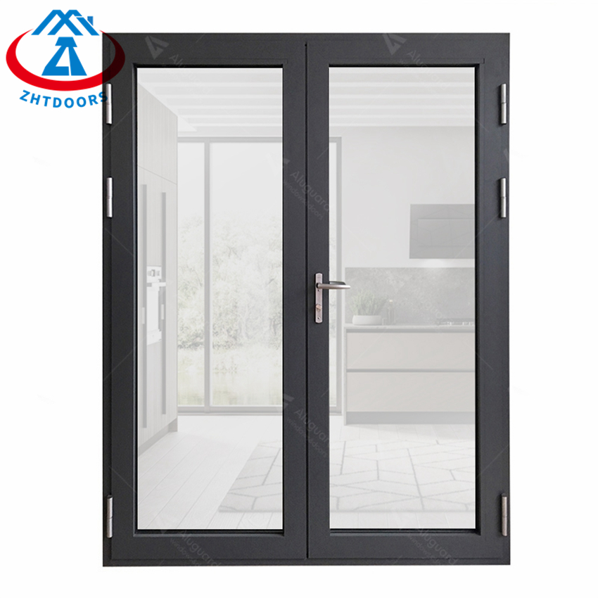 Low Price Aluminum Frame Double Glass Swing Pivot Aluminium Swing Door