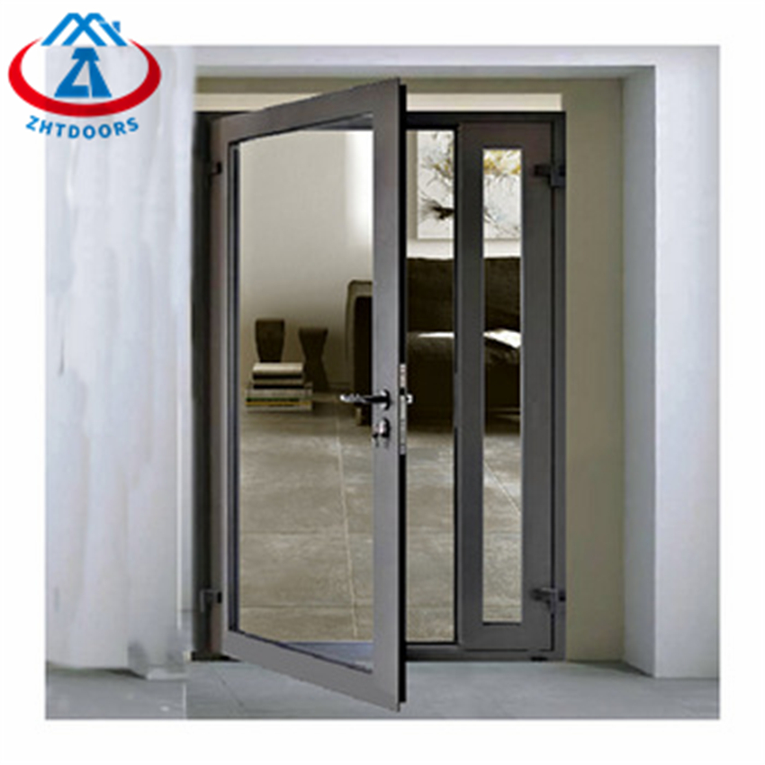 Low Price Aluminum Frame Double Glass Swing Pivot Aluminium Swing Door