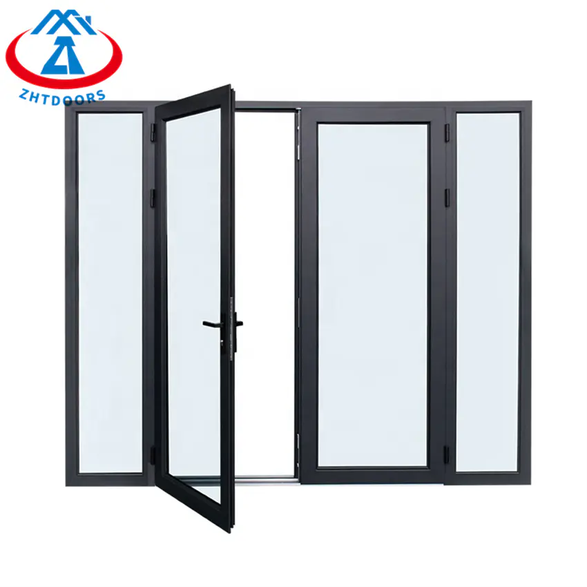 Metal French Exterior Doors Promotion Aluminium Swing Door