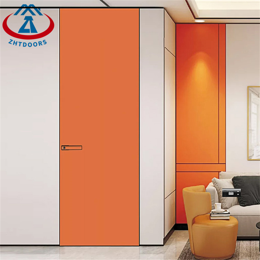 Modern Interior Exterior Soundproof Aluminum Frame Bathroom Swing Door