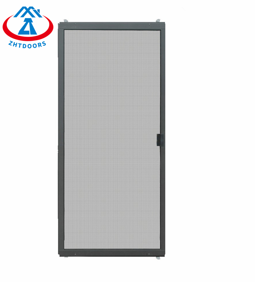 New Anti Air Aluminum Alloy Black White Fiberglass Swing Door