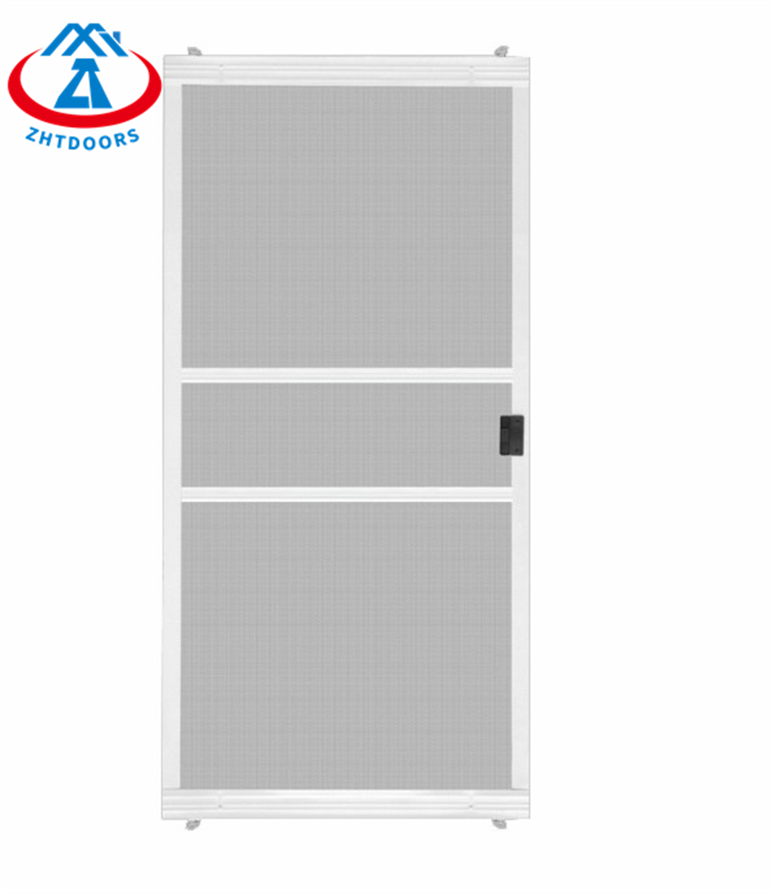 New Anti Air Aluminum Alloy Black White Fiberglass Swing Door