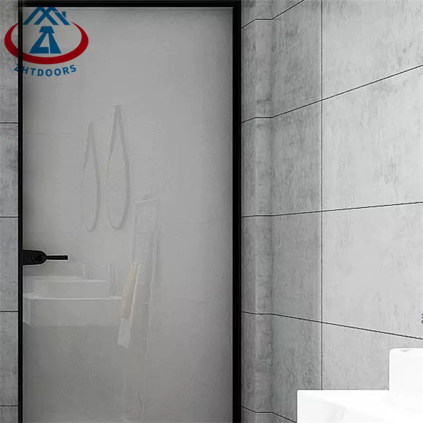 Onsite Installation Single Security Bathroom Door Aluminium Swing Door