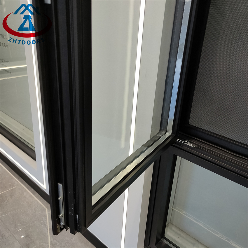 Single Swing Glass Door Aluminum Frame Classic Swing Door | Zhongtai